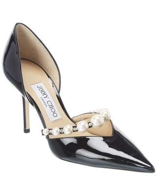 

Женские патентованные туфли Jimmy Choo Aurelie 85, Черный, NA