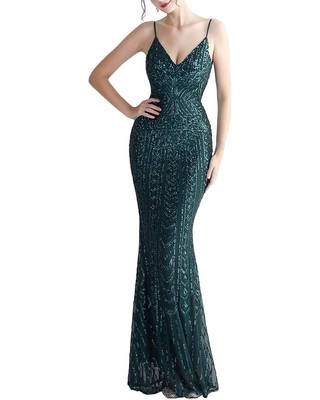 

Калинну Макси Платье Женское, Dark green