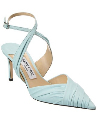 

Женские кожаные туфли Jimmy Choo Basil 75, Синий, NA