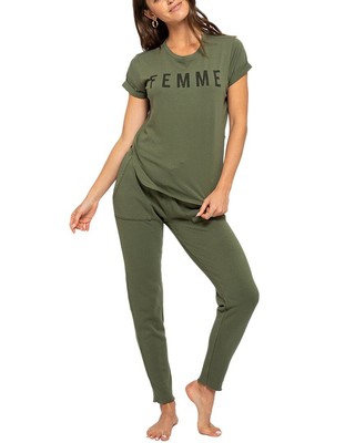 

Женская футболка с разрезом Sol Angeles Femme, Olivolive