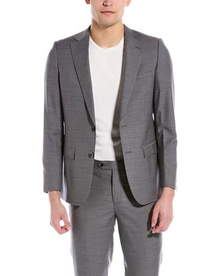 

Zanetti 2шт Porto Slim Fit шерстяной костюм мужской, Grey
