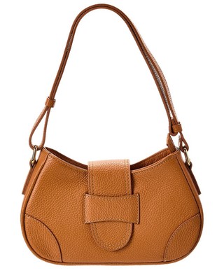 Persaman New York Isla13 Leather Clutch Womens Brown Ats