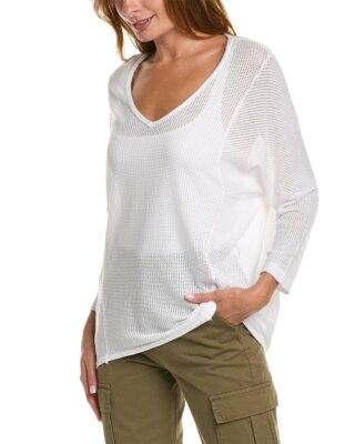 

Женский сетчатый топ Xcvi Guthrie размера, Wht