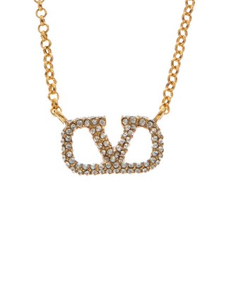 Фирменное ожерелье с подвеской Valentino Vlogo Женское золотое