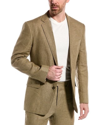 

Мужской льняной пиджак Brooks Brothers Regent Fit коричневый