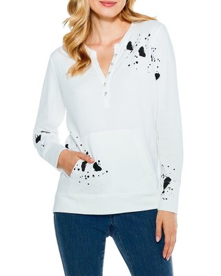 

Nic+Zoe Spot Dot Henley женские, Wmtwhite multi