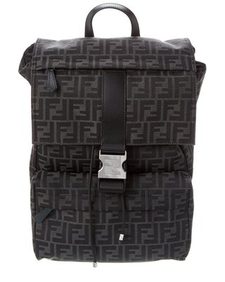 

Fendi Fendiness Средний Жаккардовый Мужской Рюкзак Черный, NA