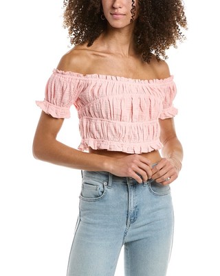 

Женский топ без рукавов Ocean Drive Gauze с открытыми плечами, Watermelon pink