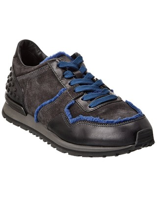 

Мужские кроссовки Tod S из замши и овчины, Черный, NA