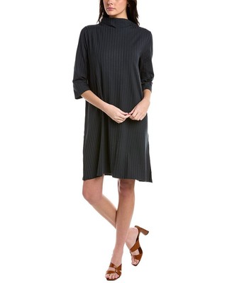 

Eileen Fisher Платье с воротником-воронкой женское серое, Grey