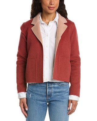 

Lafayette 148 New York Двусторонняя женская куртка Andover из шерсти и кашемира, Розовый, NA