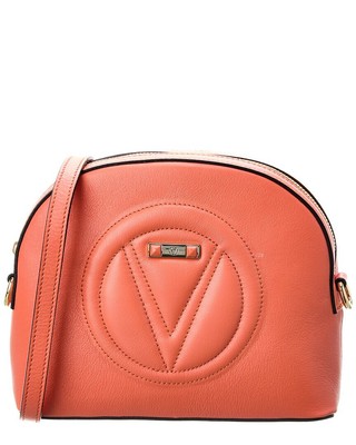 Valentino By Mario Valentino Diana Фирменное кожаное женское кроссбоди оранжевого цвета
