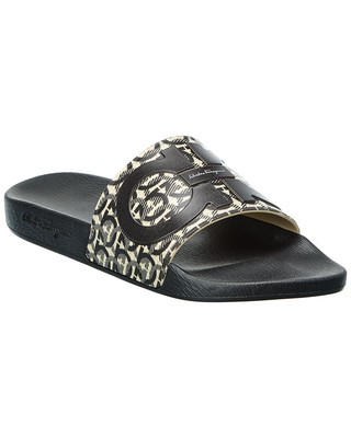 

Мужские шлепанцы Ferragamo Gancini, Nero/beige, NA