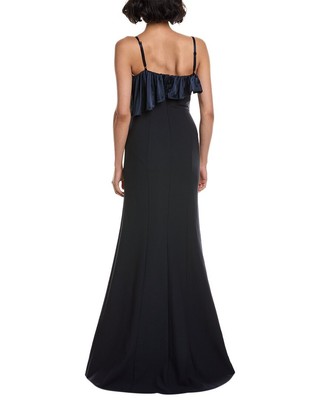 Pre-owned Cinq À Sept Curtis Gown Women's In Blue