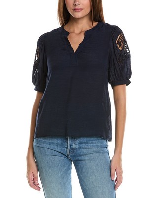 Женский топ Nanette Nanette Lepore синего цвета S