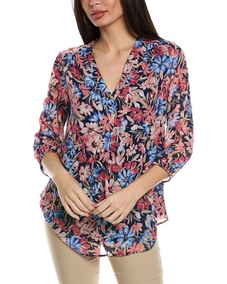 Блузка в крестьянском стиле Jones New York Женская розовая Xs