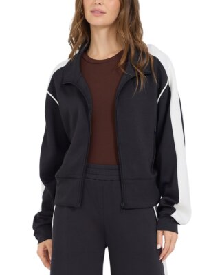 Vintage Havana Colorblock Cloud Fleece Zip-Up Jacket Womens