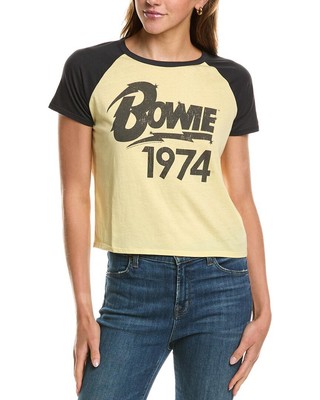 Женская футболка Chaser Bowie Vintage Jersey Ash желтого цвета S