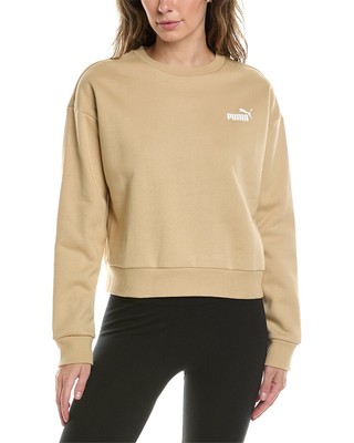Флисовый пуловер с логотипом Puma Relaxed женский бежевый S