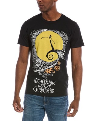 

Футболка Chaser The Nightmare Before Christmas с плакатом, мужская, черная, Черный, NA