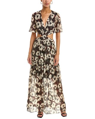 Женское макси-платье Ba&Sh Kandy, белое 1/S