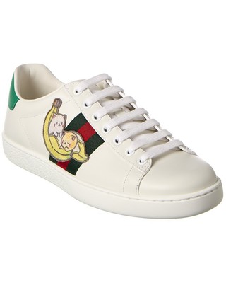 Женские кожаные кроссовки Gucci Ace Bananya 42