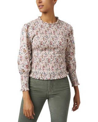 Veronica Beard Kali Floral Print Shirt Womens