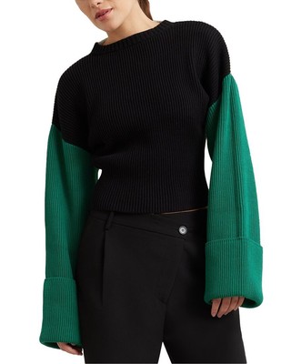 

Женский свитер в рубчик Modern Citizen Юрий с цветными блоками, Glen multi