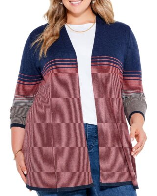 

Женский кардиган Nic+Zoe Plus с эффектом омбре, Ormorange multi