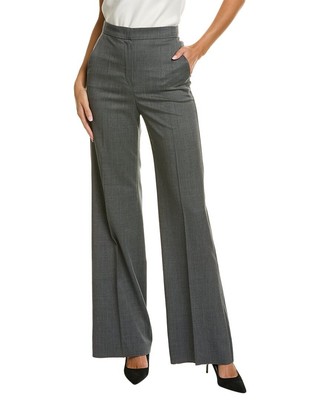 

Шерстяные брюки женские Max Mara Cesena серые, Grey, NA