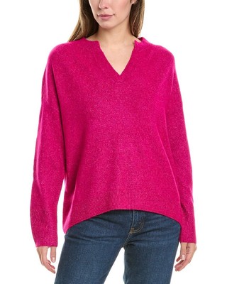 Vince Camuto Dropped-Shoulder Sweater Womens Pink L