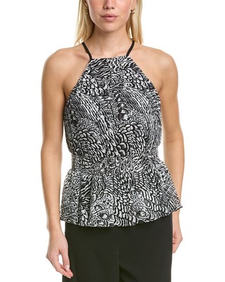 

Женский топ с баской Bcbgmaxazria, Черный