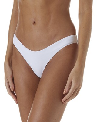 

Мелисса Одабаш Вена Cheeky плавки бикини женские, White ribbed