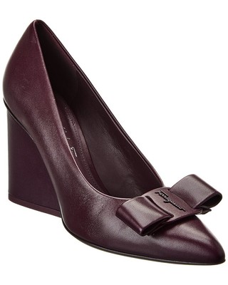

Женские кожаные туфли Ferragamo Viva фиолетовые, Фиолетовый, NA