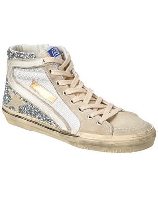 

Женские кроссовки Golden Goose из сетки и замши, Серебряный, NA