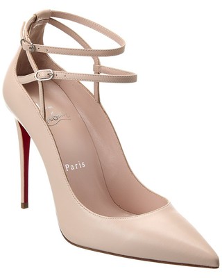 

Christian Louboutin Conclusive 100 Женские кожаные туфли-лодочки, Бежевый, NA