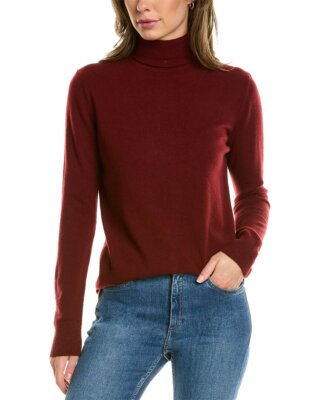 

Кашемировый свитер с высоким воротником и водолазкой Lafayette 148 New York женский, Antique ruby