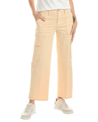 Женские джинсы с высокой посадкой и широкими штанинами Hudson Jeans Rosalie Bleached Sand