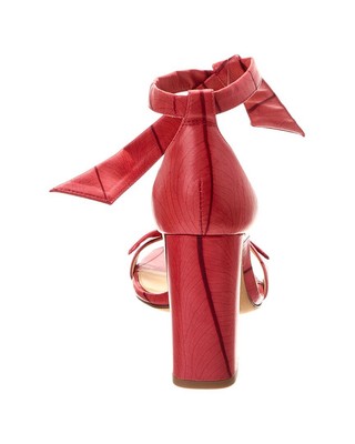Pre-owned Alexandre Birman Clarita Curve Beleaf 90 Leather Sandal Women's In Pink