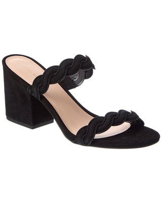 

Stuart Weitzman Twistie Block 75 Женские замшевые сандалии, Черный, NA