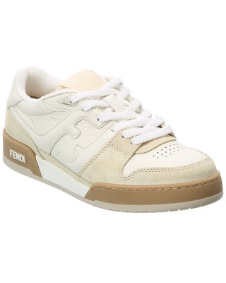

Женские кроссовки Fendi Match из замши и кожи, Белый, NA