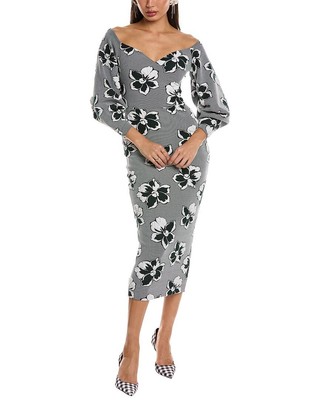 Chiara Boni La Petite Robe Ventura Midi Dress Womens Black 4