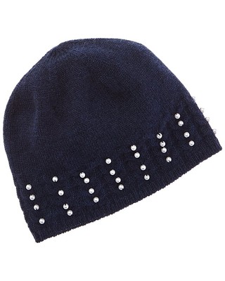 

Женская кашемировая шапка Forte Cashmere с жемчужными шипами, синяя, Синий, NA