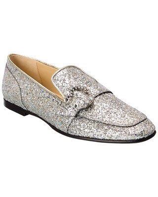 

Женские блестящие лоферы Jimmy Choo Mani Silver 36,5, Серебряный, NA