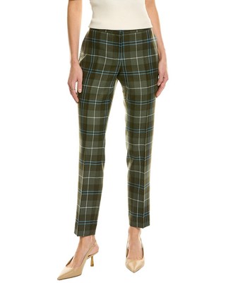 

Женские узкие шерстяные брюки Lafayette 148 New York Manhattan, Зеленый, NA