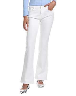7 For All Mankind The Classic White Bootcut Jean Womens