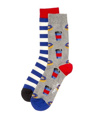 Happy Socks 2Pk Пончиковые носки Мужские Os