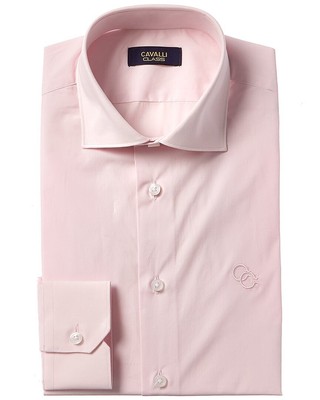 

Мужская классическая рубашка Cavalli Class Comfort  17, /pink, NA