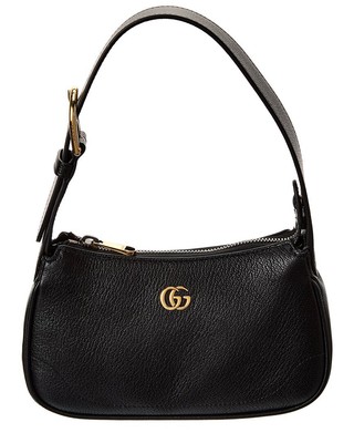 

Женская кожаная мини-сумка на плечо Gucci Aphrodite, черная, NA