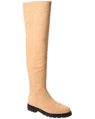 Женские замшевые сапоги выше колена Stuart Weitzman Chicago Lug